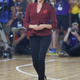 Meghan, Duchess of Sussex walking on court to award the medalists of the the Netherlands and United States of American teams during the Invictus Games Sydney 2018 on October 27, 2018 in Sydney, Australia.